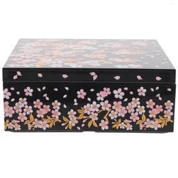 Ensemble de vaisselle en japonais Empestation japonaise Boîte de sushi de fleur de cerise réaliste