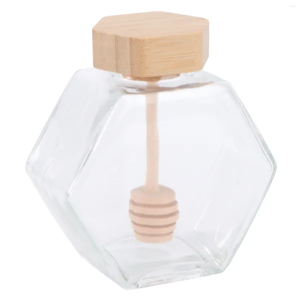 Ensembles de vaisselle bocaux avec couvercles en bois Mini cristaux pot de miel Vitroleros Para bouche gelée pour préparation de repas confiture faveurs de mariage