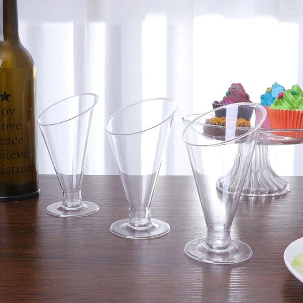 Ensembles de vaisselle gelée mousse pudding tasse cocktail gobelet dessert tasses glace fête avec style de base