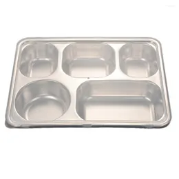 Dijkartikelen sets kindercontainers sectionele platen volwassenen cafetaria trays verdeeld serveerlade