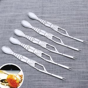 Diny Sets Lobster Crab Needle Restaurant Salade Vorken Seafood Pliers Fork Picks PinCer Christmas Tools Jaar feestartikelen Jaargereedschappen