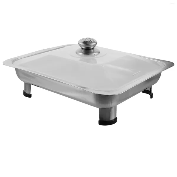 Ensembles de vaisselle plateau en métal support de buffet à pain casseroles en acier inoxydable assiette en plastique plats de divertissement assiettes à dîner