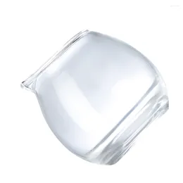 Juegos de vajilla Lata de leche Contenedor de aderezo para ensaladas Taza de café de vidrio Jarra de fiesta transparente Vasos de almacenamiento