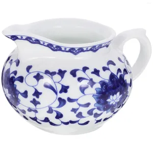 Ensembles de vaisselle Pot à lait Café Makwr Sauce Bouilloire Bleu et blanc Porcelaine Crémier Pichet Céramique Miel