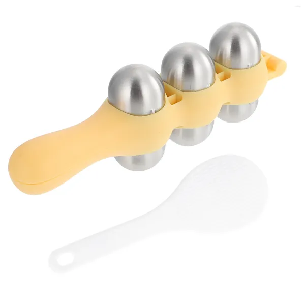 Ensembles de vaisselle Mini moules en Silicone boule de riz faisant pratique Bento presse-accessoires de cuisine fabricant bébé