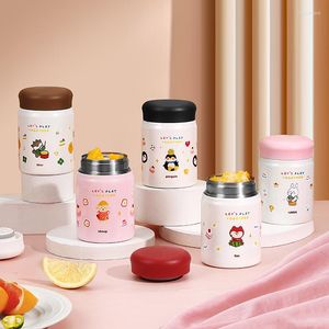 Ensembles de vaisselle Mini bécher à ragoût peut cuire du porridge tasse d'isolation thermique femme Portable en acier inoxydable authentique Pot