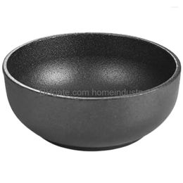 Conjuntos de vajillas Mtifunción japonesa Sizzling Pot de hierro fundido reutilizable Cocina coreana Tazón Drop entrega dhjqe