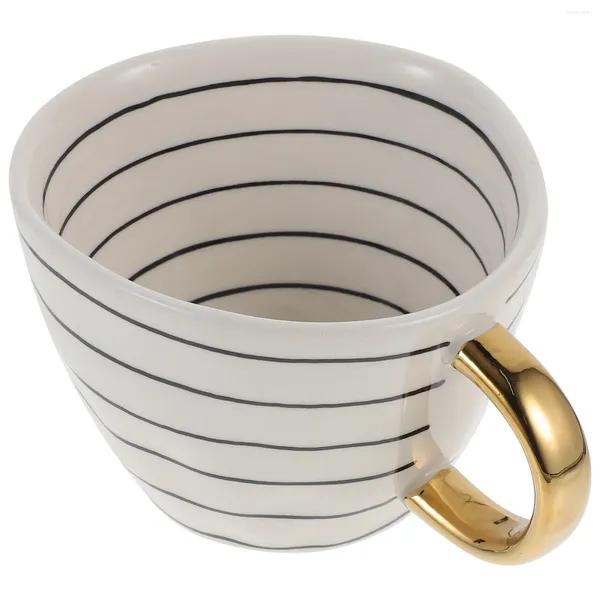 Ensembles de vaisselle, tasse de collègue, tasse de café, cadeau de maison, verres en céramique, eau de fête décorative avec poignée en céramique