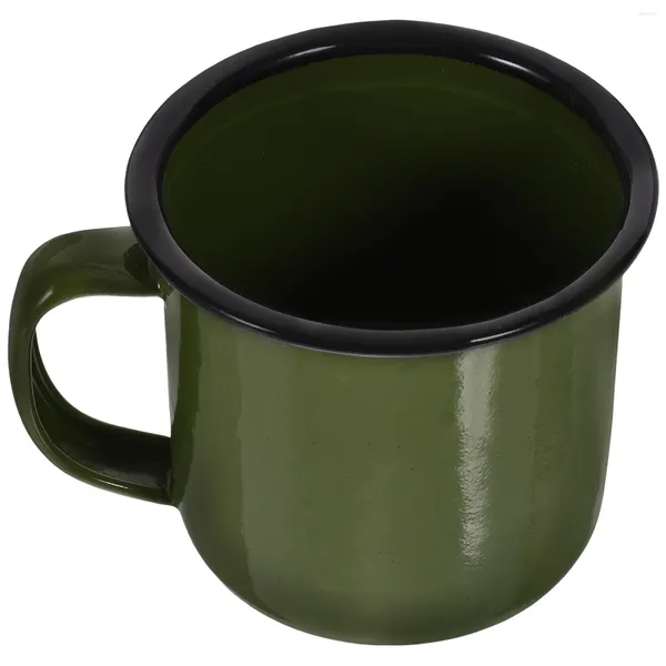 Ensembles de vaisselle tasse tasse en vrac sans verres Camping tasses thé métal Vintage eau potable fer voyage étain Camp feu de camp