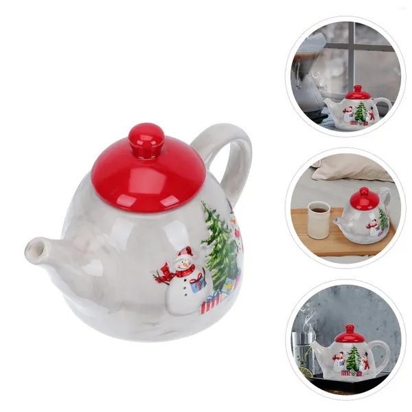 Ensembles de vaisselle support de serviette de serviette Ceramics Water Kettle Puche à la maison Coffee Colfy Pot Milk Travel Camping