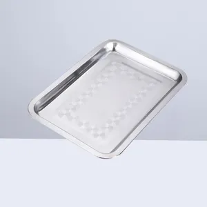 Serviessets Niet-bakvormen Bakvormplaat Roestvrijstalen pannen Serveerschaal Ladeblad
