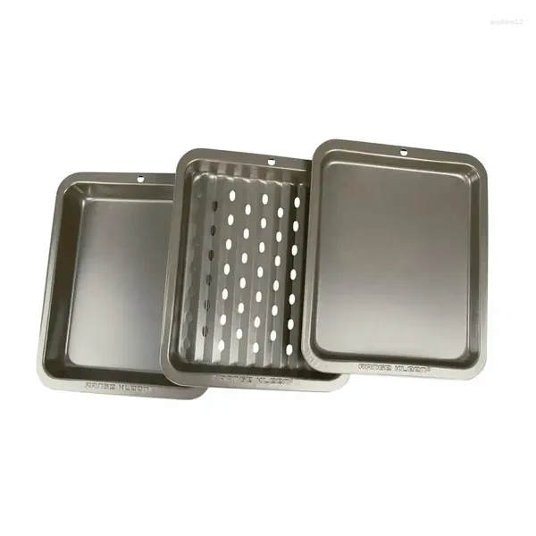 Ensembles de vaisselle en jeu de cuisson à 3 pièces non cadavriques Boîte à lunch Couplerie pour les cuillères et fourchettes