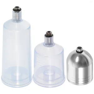 Dijkartikelen Sets verfopslagflessen Airbrush vervangende pot terrarium glazen containers Clear