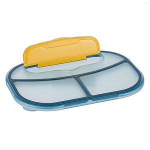 Servies Sets Plastic Bento Lunchbox 3-vaks Bento-stijl kinderen voor sandwichcontainer