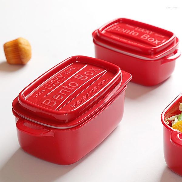 Ensembles de vaisselle compartiments en plastique pour boîte à lunch pour microwae bento boîte à lunch enfants école camping en plein air conteneur de pique-nique