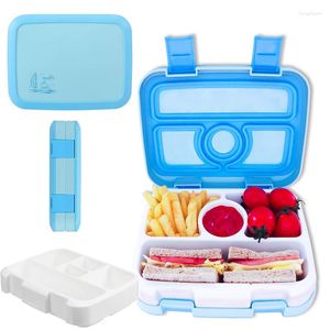 Ensembles de vaisselle Portable 4/5 compartiments enfants boîte à lunch pour écoliers boîte à lunch avec compartiment Bento conteneur