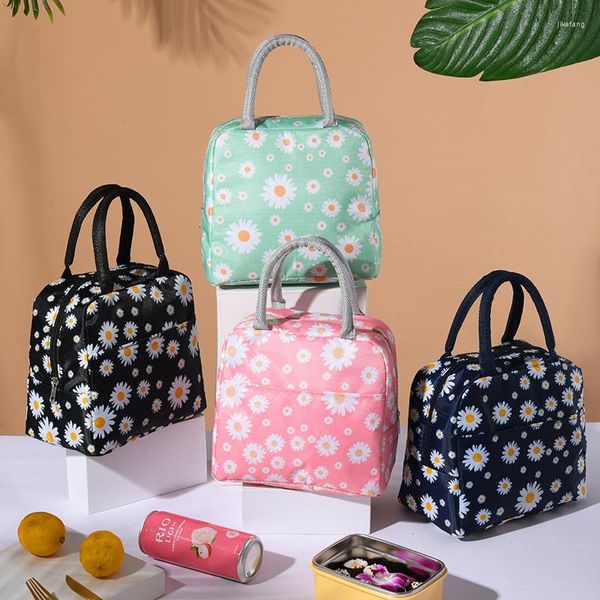 Ensembles de vaisselle Portable sac à déjeuner étanche thermique pique-nique boîte refroidisseur sacs frais fourre-tout pochette pour femmes fille enfants enfants bureau