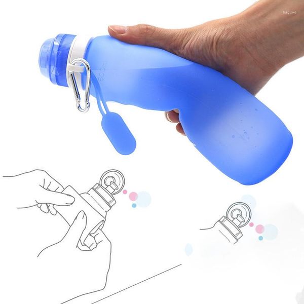 Ensembles de vaisselle Portable extérieur tasse Western bouteille d'eau pliable enfants cadeau de noël vaisselle pratique étudiant Drinkware outils