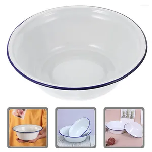 Juegos de vajilla, olla, manteca de cerdo, cocina, soporte para sopa, lavabo esmaltado para ensalada, tazón para mezclar masa, cuencos, crimpado, decoración decorativa para el hogar