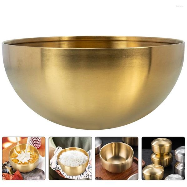 Ensembles de vaisselle Ramen Bowl Salade en acier inoxydable Bols à mélanger en métal Repose-cuillère pour accessoires de comptoir de cuisine