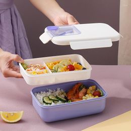 El servicio de mesa fija los niños rectangulares del envase del calentador de Bento de la fiambrera para la escuela de las mujeres