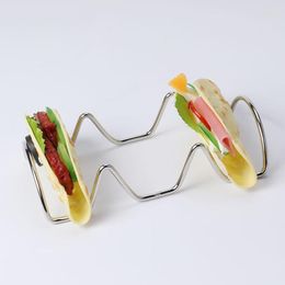 DINING SETS Sets Restaurant Iron Taco Holder Pancake Display Shelf Mexicaanse Rack Fast Snack Stand Eggette Coaling Pizza Tools 1pcs