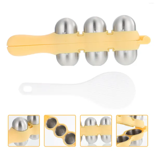 Ensembles de vaisselle Moule à boule de riz Accessoires de cuisine Mini récipients en plastique Pratique Bento Fabrication de moules en silicone Suite de moules Secouant