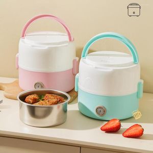 Din sets Sets Rice Cooker Compact draagbare duurzaam lichtgewicht scheurbestendige roestvrijstalen mini -keukenkinderen voor kinderen