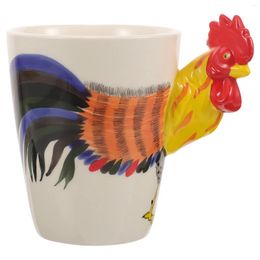 Ensembles de vaisselle Rooster Coffee Mug Céramic Ta Tasses de Pâques Pâques Cuisine Céramique Céramique Céramique Eau pour la maison pour