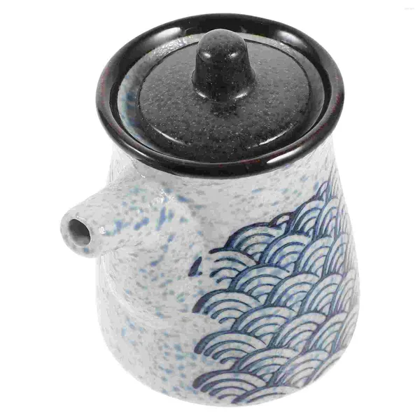 Ensembles de vaisselle Distributeur de vinaigrette Japonais Huile et vinaigre Pot en céramique Sauce soja Bouteille Conteneurs Pot de cuisson