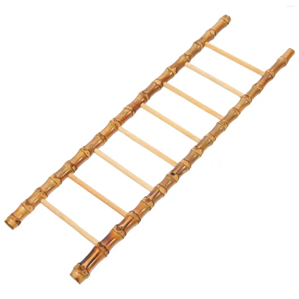 Juegos de vajilla Sashimi adornos de escalera de bambú decoraciones para el hogar