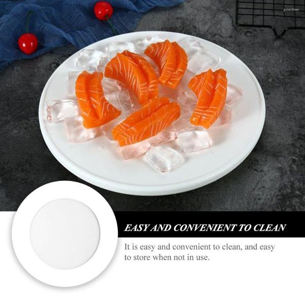 Ensembles de vaisselle Sashimi bac à glace en céramique Sushi assiette plateau Gadget de cuisine en plastique multi-usage plat ménage fruits de mer