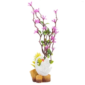 Ensembles de vaisselle Sashimi Sushi Garnir Mini Plantes Plat Froid Ornement Faux Fleur Décor Coupe Décorations Plaque En Plastique Faveur Japonaise