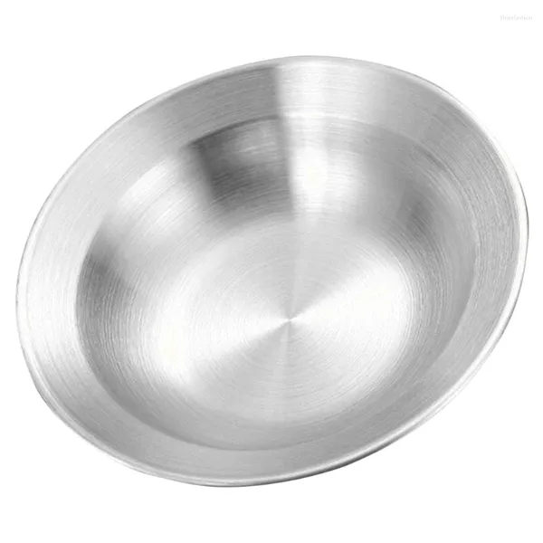 Juegos de vajilla platina sopa redonda para maceta para mini postres ensalada de mesa de mesa de cocina para la cuenca del plato de almacenamiento coreano organizador de tazón