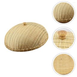 Ensembles de vaisselle écran tentes bambou pain couverture ménage panier cuisine tissé manuel maison tissage