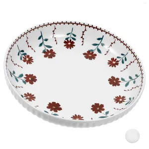 Ensembles de vaisselle, ustensiles de service, assiettes à salade, desserts en céramique, moderne, fleur de soleil, motif Floral, collation, pâtes