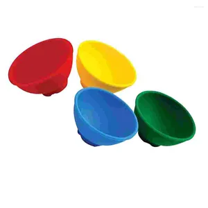 Conjuntos de vajilla Tazón de silicona Mini Set Condimento multicolor para preparación Servir DIY Crafts Utensilio Resto