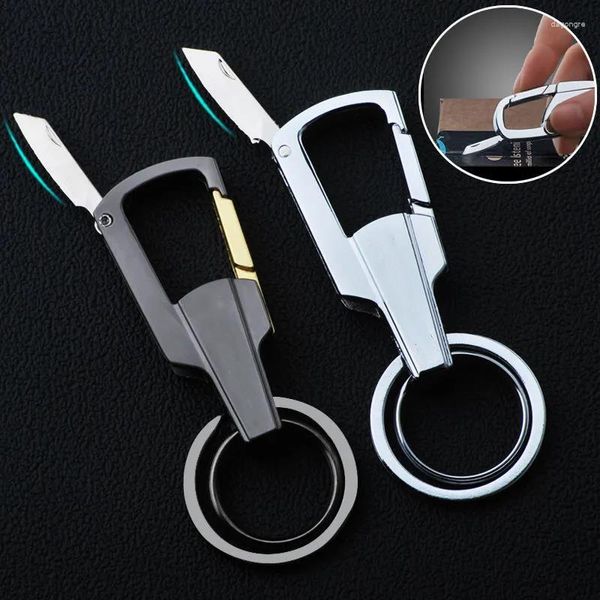 Ensembles de vaisselle pour hommes simples et multifonctionnels, anneau de porte-clés de voiture monté à la taille pour des outils de couteau d'extérieur pratiques
