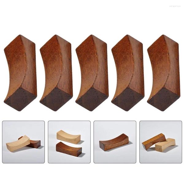 Conjuntos de vajillas Soporte de palillos cóncavos individuales Soporte de palillos para el hogar Estante Práctico Soporte de madera Suministro de comedor
