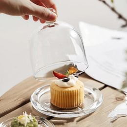 Dijkartikelen Sets Snack Cover Apetizer Trays Stand Plaat Cake Pan Dessert Dish Deksel Mini Holder Round