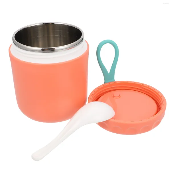 Ensembles de vaisselle Récipient à soupe Récipients à déjeuner isolés Boîte Tasse Pot en acier Vide Inoxydable Étanche Thermique Thermo Bol Large Bouche