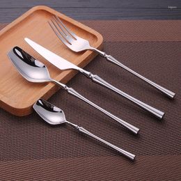 Dijkartikelen SPKLifey Set 304 Roestvrij staal zwart gouden bestek mes Vork Flatware -tafelwerk Zilverwerk drop