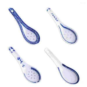 Dijkartikelen Sets Lepel Lepels Soep Schedel Serveer Keramisch Chinees Kookkeukendessert Ramentea China Iced Practical Scoop Zout Dineren