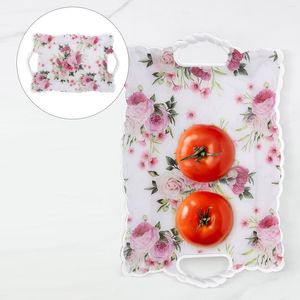 Dijksiesets vierkante snackplaat multifunctionele fruitbakcontainers kinderen gedroogd fruit Pastry ps decoratief desktopgerecht kind