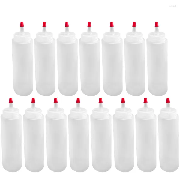 Ensembles de vaisselle Squeeze Bottle Petites bouteilles de condiments Ketchup Storage Kitchen Squeezing Liquids