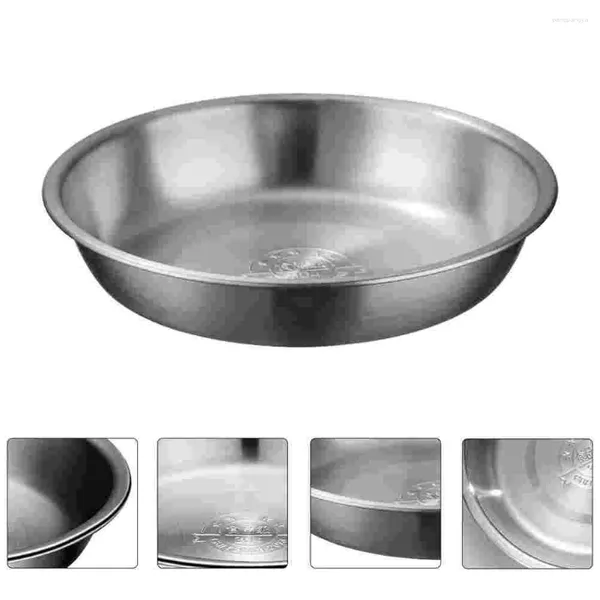 Ensembles de vaisselle Bol à soupe en acier inoxydable Support de stockage de cuisson sur pied Vaisselle ménagère Maison Enfant Riz Ustensile de cuisine