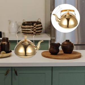 Ensembles de vaisselle Pichet à eau en acier inoxydable Cafetière Bouilloire Pot Petit thé Cuisine Bouilloire Cuisinière