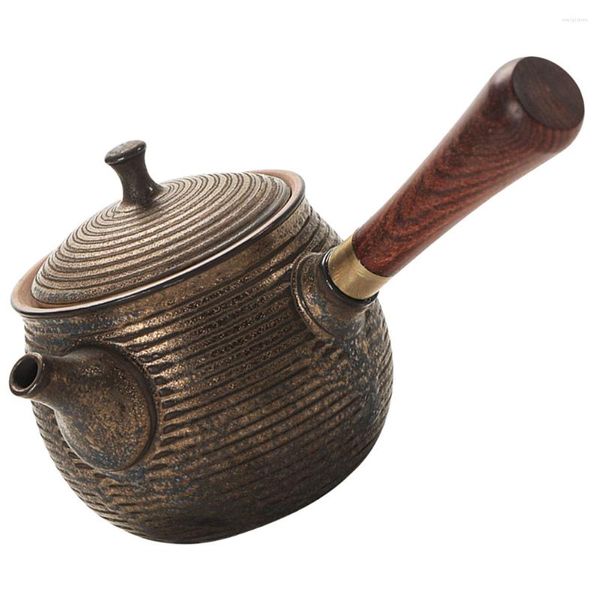 Juegos de vajilla Stoare olla con mango lateral pequeña herramienta de elaboración de té chino tetera tradicional diseño del hogar ollas japonesas