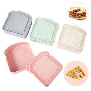 Ensembles de vaisselle mallette de rangement boîte à Sandwich grande capacité avec couvercle conteneur dîner Dessert transportant stockage