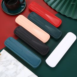 Diny Sets Student Portable servies Draaggerei Lege Box Chopsticks Lepels Forks Outdoor Storage Kitchen